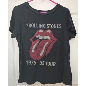 The Rolling Stones 1975-US Tour T-shirt  Size Adult XL Music Rock Band